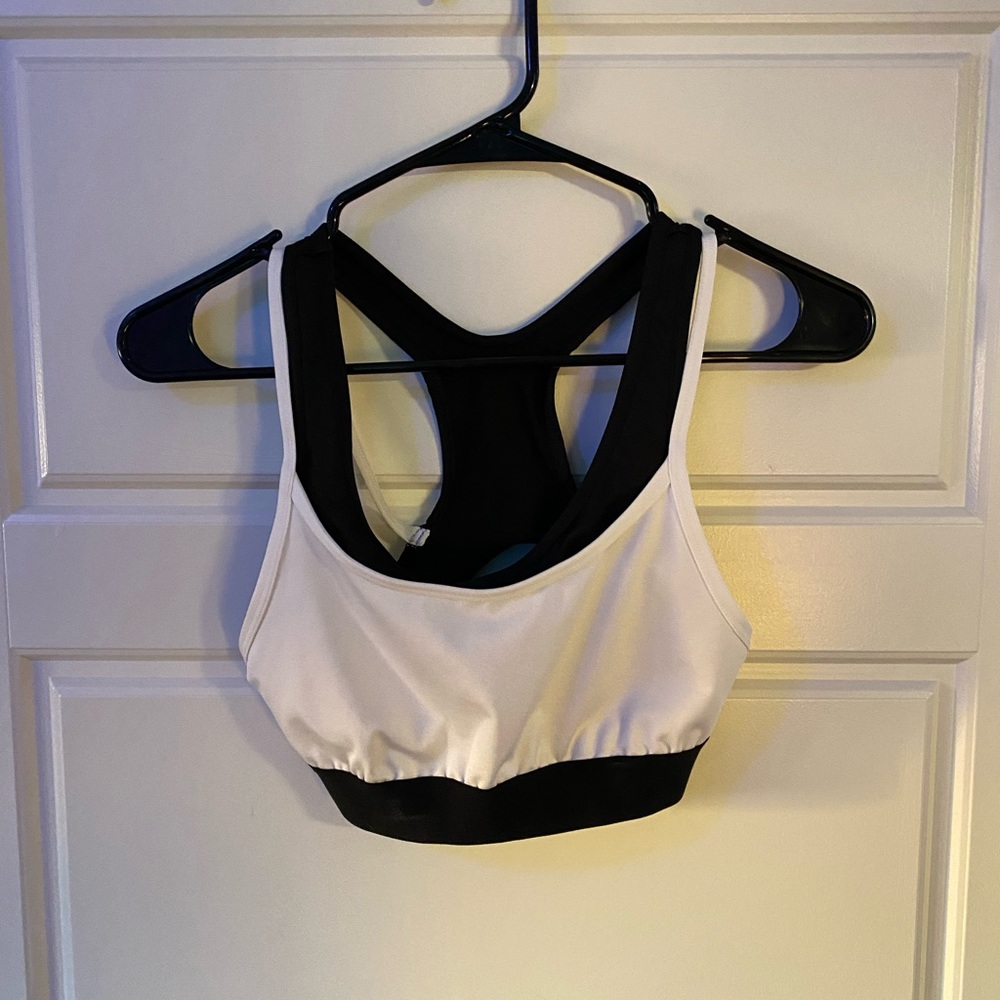 Layered look sports bra